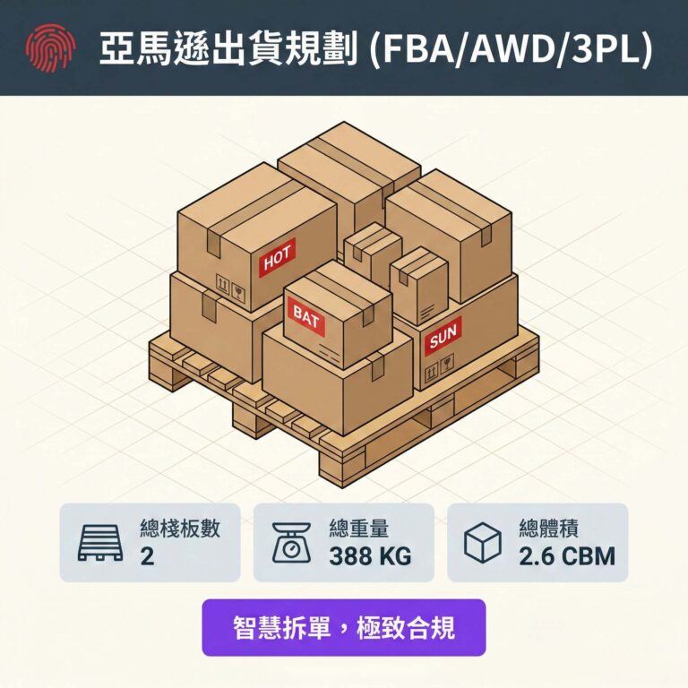Amazon 棧板計算